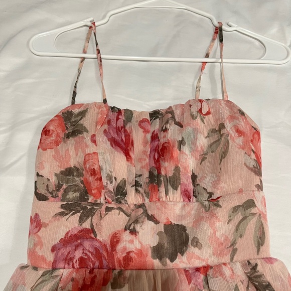 CRYSTAL DOLL Floral Maxi Dress Size 1 (Junior) - Picture 3 of 12